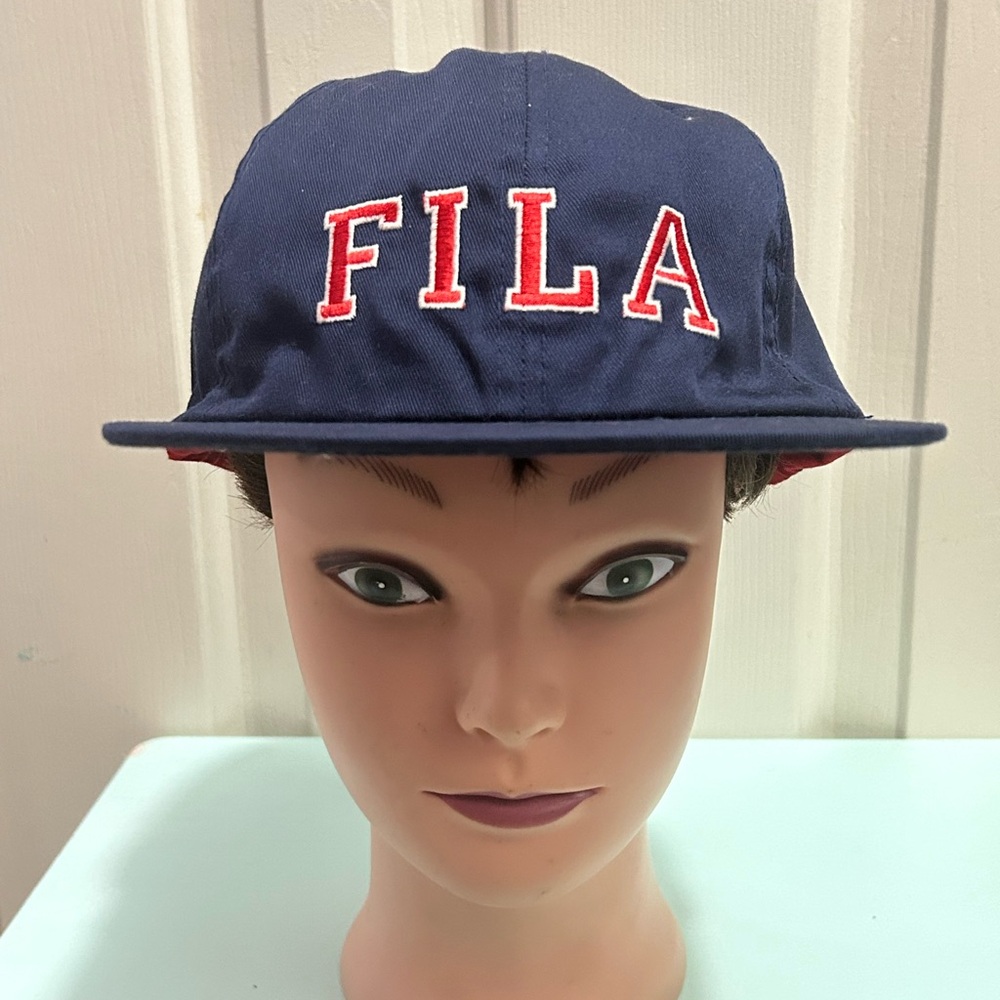 Vintage FILA Spell Out Adjustable Hat Cap Great Condition!